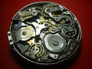 Chronograph Quarter Repeater Vulcain,  Pocket Watch Movement 44,  30 mm. ,  To Repair 6