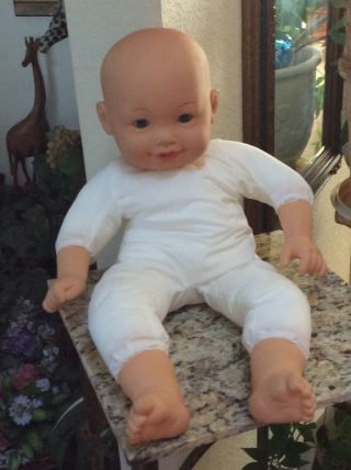 Hk City Toys 20” Cloth Baby Doll Lashes Eyes Move Vinyl Head,  Hands,  Feet