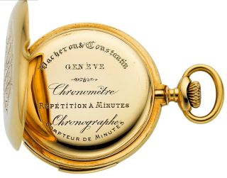 Vacheron & Constantin 18K Gold Minute Repeater Pocket Watch 2