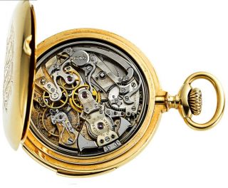 Vacheron & Constantin 18K Gold Minute Repeater Pocket Watch 3