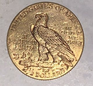 1914 $2.  50 Indian Head Quarter Eagle Coin 2
