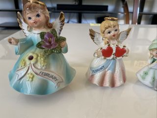 Porcelain Dolls February Cute Antique Gift Set Of 5 2