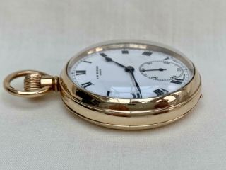 Quality J.  W.  Benson Solid 9 Carat Gold Gentleman ' s Pocket Watch. 6