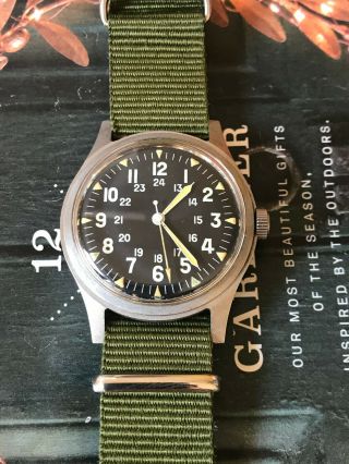 Vietnam issued to US military 1971 Hamilton men ' s watch,  GGW113,  Hack caliber 685 4