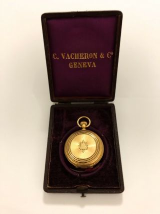 Magnificent 18k Solid Gold Vacheron & Constantine Veuve Pocket Watch