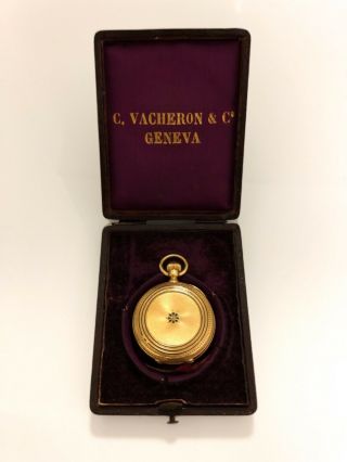 Magnificent 18k Solid Gold Vacheron & Constantine Veuve Pocket Watch 2