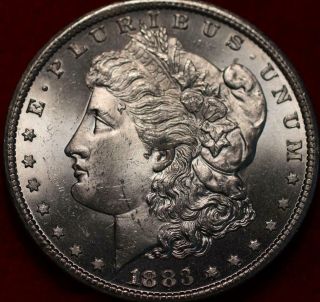 Uncirculated 1883 - Cc Carson City Silver Morgan Dollar