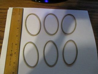 Dollhouse Miniature Assortment Of Oval Wood Frames For 1:12 Scale