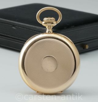 PATEK PHILIPPE LARGE CHRONOMETRO GONDOLO 18k GOLD 56mm,  133g,  Pocket Watch & Box 3