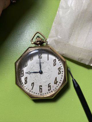 Waltham Vintage Solid 14k Gold Pocket Watch Repairs 112902