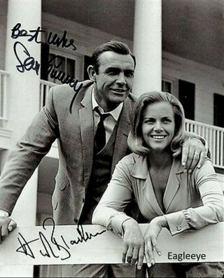 Sean Connery Honor Blackman Signed 8 X 10 Photo James Bond 007 Reprint