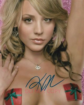 Kaley Cuoco Autographed Signed 8x10 Photo Presents The Big Bang Theory Reprint
