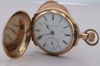 Elgin National Watch Company Pocket Watch In Keystone Star (gold Filled) Case