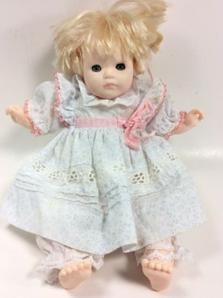 Dolls By Pauline - 10” Blond Doll - Sleep Eyes,  Vinyl & Plush Pbj 91984