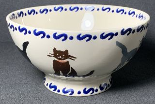 Emma Bridgewater Spongeware Cat Bowl England Pottery 5 Inch 1994 1st Quality
