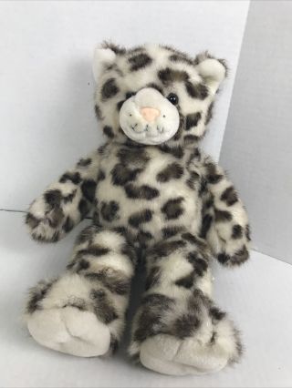 Build A Bear Sparkly Snow Leopard Plush Multi - Colored Stuffed Animal
