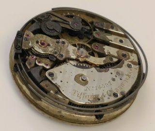 Tiffany & Co repeater pocket watch movement (Probably Patek) 5
