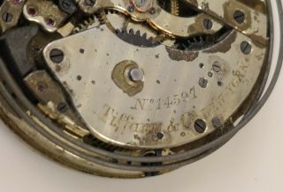 Tiffany & Co repeater pocket watch movement (Probably Patek) 6