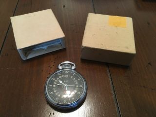 Vintage WWII Elgin AN 5740 - 1 Master Navigation Watch - 1944 - w/orig box 5