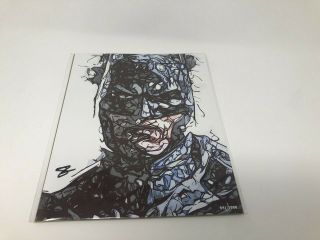 Sam Zalch Signed Bam Box 8x10 Batman Darkness Art Print Photo 241/3000