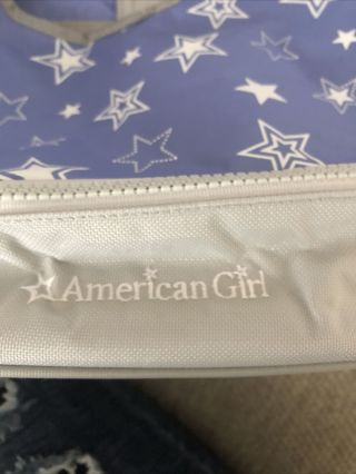 American Girl 2 - DOLL CARRIER Travel Bag Carry Case Purple with Stars 3