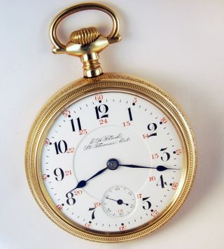 HAMILTON FLACH’S RAILROAD SPECIAL 21J 18S CANADIAN PRIVATE LABEL POCKET WATCH 2