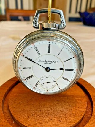 Rare Illinois Grade 64 " Sears & Roebuck Special " 18s 17j Pocket Watch