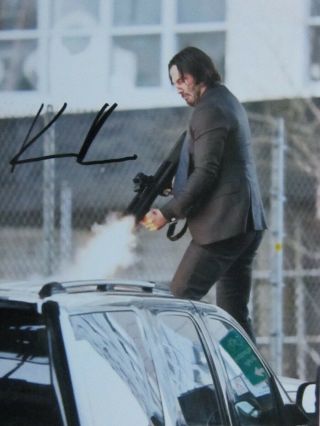 Keanu Reeves John Wick Guns Photo Autographed Signed 8x11 &