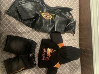 Build A Bear Harley Davidson 3 Piece Outfit 2