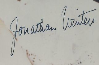 JONATHAN WINTERS GEORGE WASHINGTON HAND SIGNED AUTOGRAPHED PHOTO 2