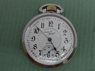 Illinois " Santa Fe Special " Railroad Grade 21 Jewel Pocket Watch