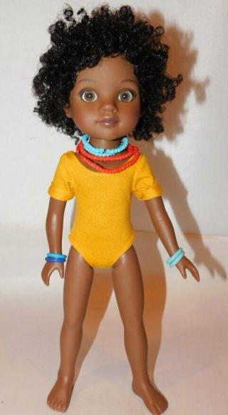 Playmates G2g Hearts For Hearts Rahel 14 " Ethiopian African Doll All Vinyl 2010