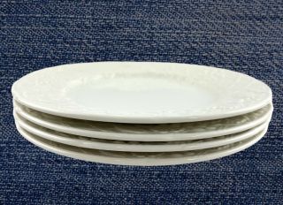 Mikasa Set Of 4 Lunch/salad Plates Dp900 English Countryside White 8 1/4 "
