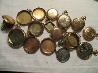 Group Of Gold Filed Pocket Watch Cases For Sscrap
