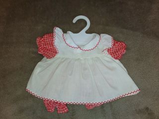 Cabbage Patch Kids Red & White Check Pinafore Dress & Bloomers