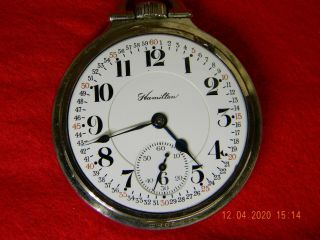Hamilton 992 Model 2 Size 16S,  21 Jewel Pocket Watch 3