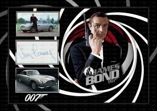 James Bond - Sean Connery - A4 Signed Photo Print Memorabilia