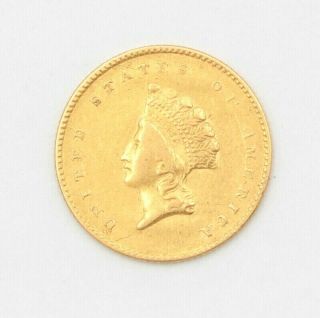 1855 United States Small Indian Head Type 2 One Dollar Gold Coin 10031 - 4