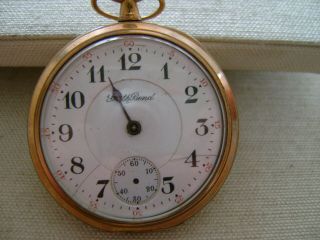 South Bend Pocket Watch Old Model 217 17 Jewels 16 Size Goldfilled Case Runs Goo