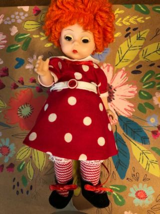 Madame Alexander Character Doll Mop Top Annie 8”,  Doll With Stand