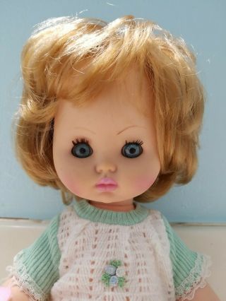 Italocremona 1972 Doll.  12 inches Adorable Doll.  ITALY 2