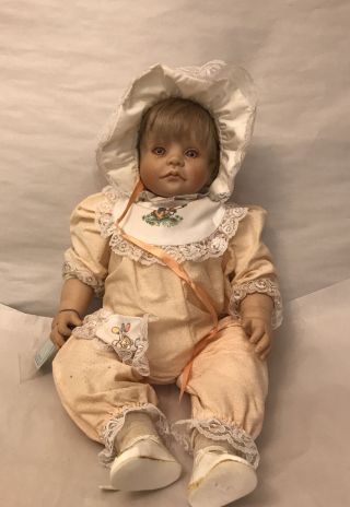 Marci Cohen Crying Baby Doll 20” Tall Vinyl And Cloth