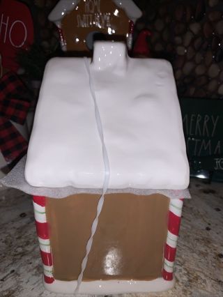 Rae Dunn Inspired Gingerbread House Cookie Jar Two Sided 2