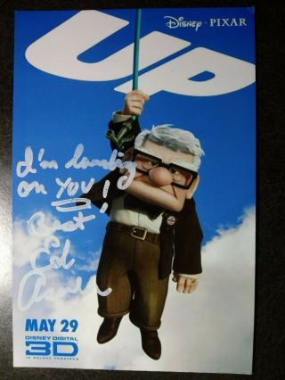Ed Asner As Carl Fredricksen Authentic Hand Signed Autograph 2x 4x6 Photo - Up