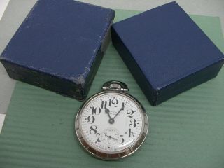 Hamilton 992b Railroad Grade 21 Jewel Pocket Watch Railway Special,  Steel Case