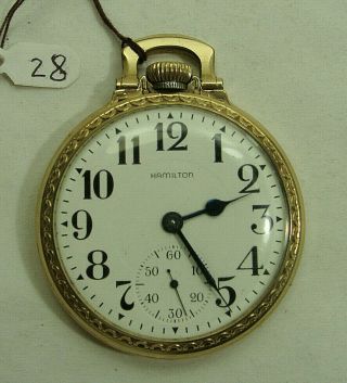 Hamilton,  Railroad Pocket Watch,  992,  Drw28