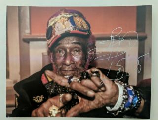 The Scratch Perry Signed Reggae Photo