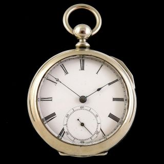 Civil War Era 1864 Waltham 18s 11 Jewel Wm Ellery Key Wind Pocket Watch