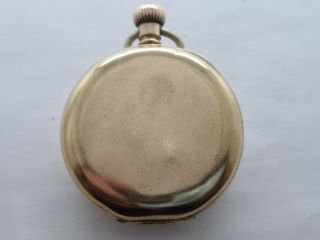 Antique 1904 Waltham Bond Street Gold Plated Pocket Watch Rare
