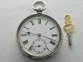Antique 1920 Swiss Made 0.  935 Solid Silver Pocket Watch Serviced Rare